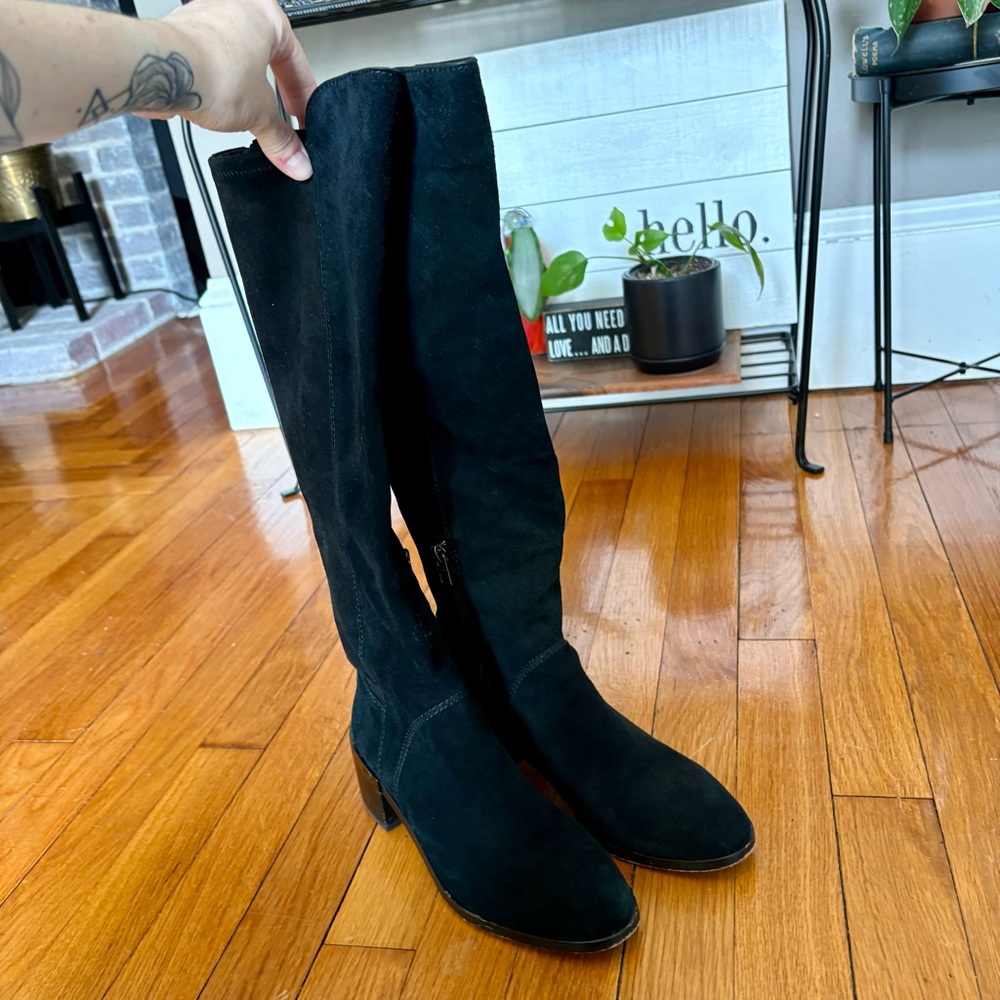 Coach 'Ryder' Black Suede Boots - Picture 10 of 12